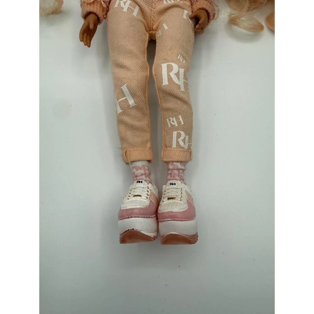 Rainbow High Georgia Bloom Fashion Doll 11 In Peach Curly Hair Outfit Shoes